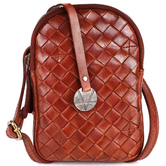 Genuine Leather Small Crossbody Bags Cell Phone Purse Trendy Casual :>